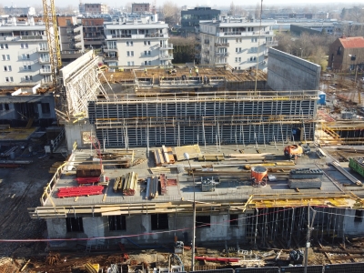 Postępy na budowie Zespołu Szkolno-Przedszkolnego nr 15 przy ul. Grochowej 